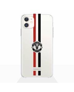 Manchester United Official Clear Case with Stripes